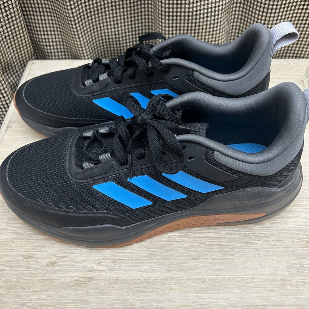 Adidas Black and Blue Sneakers